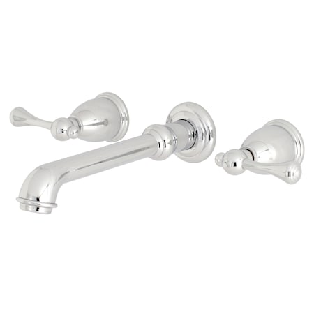 English Country KS7121BL Two-Handle Wall Mount Bathroom Faucet KS7121BL